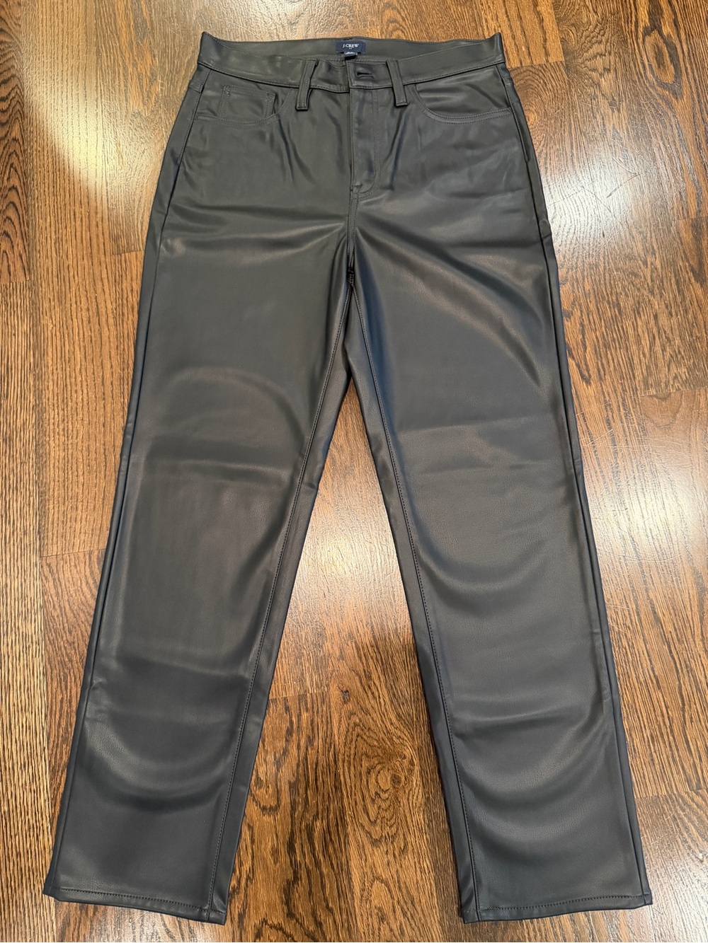 J. Crew Black Faux Leather Pants